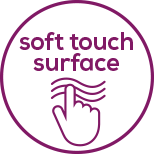 Suaves caricias Con revestimiento soft touch